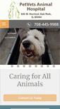 Mobile Screenshot of petvets-oakpark.com