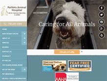Tablet Screenshot of petvets-oakpark.com